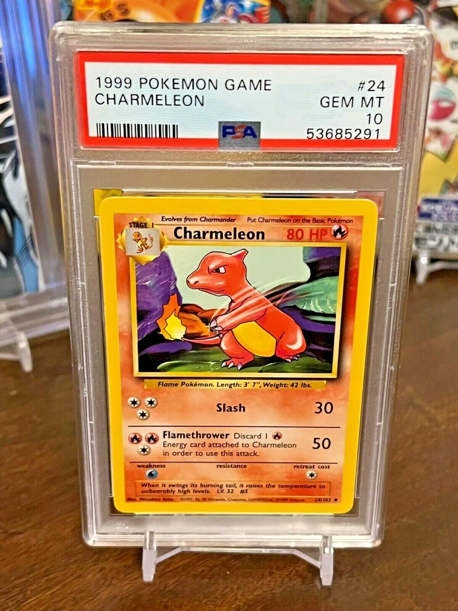 1998 Pokemon English Base Set Charmeleon #24 PSA 10 - Gem Mint! | eBay
