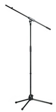K&m 21070-black 35"-63" Microphone Stand With 32" Boom Arm