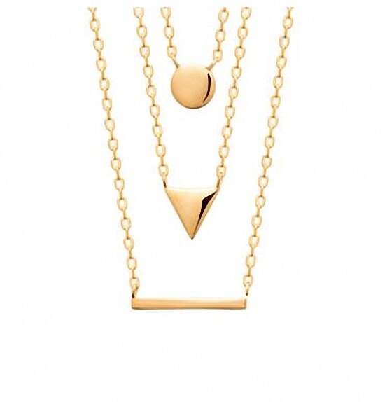 Collier Tour de Cou Trois Rangs en Plaqué Or 18 Carats Éclat Éternel Choker Chic
