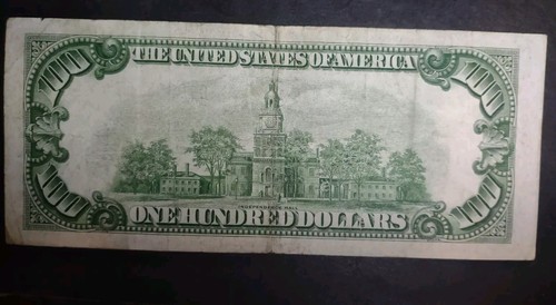 $100 1934-B Federal Reserve Banknote Chicago - Picture 2 of 2