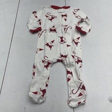 Pottery Barn Modern Baby Smiley Santa Nursery Pajama Size 6-9 Months New