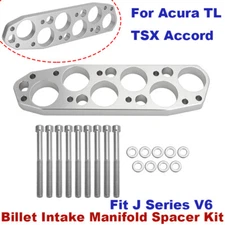 J Series V6 Intake Manifold Spacer Kit 3.0L For Acura TL TSX Accord - 3/4" Thick