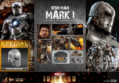Special Ed. hot toys 1/6 Marvel: iron man - iron man Mark I Diecast MMS605 D40B
