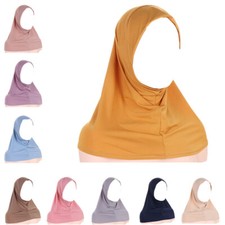 Amira One Piece Pull On Ready Instant Scarf Hijab Wrap Hat Muslim Turban Prayer