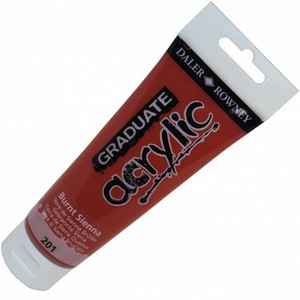 Dettagli Su Colore Acrilico Fine Graduate 120 Ml Terra Di Siena Bruciata Daler Rowney