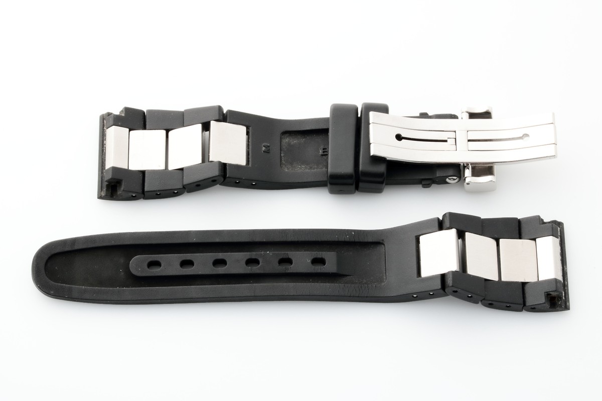 BVLGARI CHRONOGRAPH ラバーベルト OEM 21MM Bvlgari Rettangolo RTC49 Chronograph Bracelet