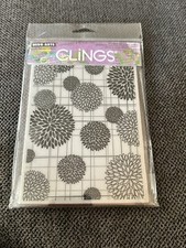 Hero Arts Flower Bursts Stamps CG315 Rubber Cling Unmounted 4.5 in. x 6 in.