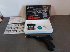 Vintage Yonezawa Walther PP Sport Light Plastic gun Airsoft BB Gun Pistol Box