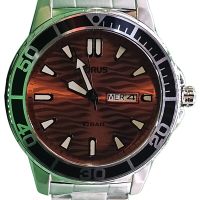Orange Dial Lorus Men Lorus Men's Sports (42mm) Orange Dial
