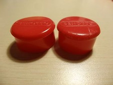 Benotto red Ferrari handlebar end caps plugs new old stock Nos News