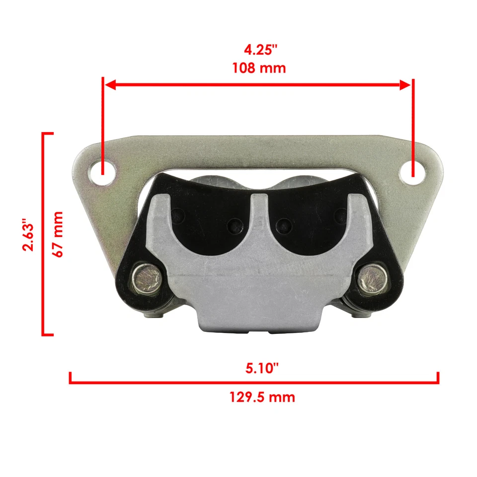 Pinza de freno delantera izquierda/derecha y rotor de disco para Polaris RZR 570 2012-2020 Foto 3 de 4