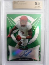2019 Leaf Valiant Jaylen Smith RC BGS 9.5 AUTO 10 Green /75 SSP Louisville