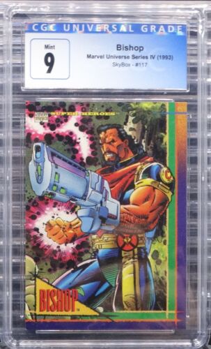 Bishop 1993 Skybox Marvel Universe #117 Super Heroes Series 4 X-Men CGC 9 MINT - Picture 1 of 3