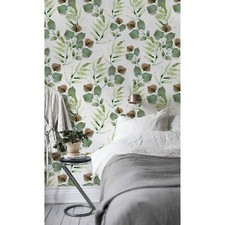 Removable wallpaper Autumn Leaves Self adhesive Exotic Palm Home Decor
