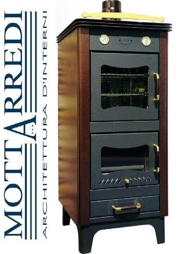 Stufa a legna con forno Clementi Elite classica 13 kw canalizzabile | eBay