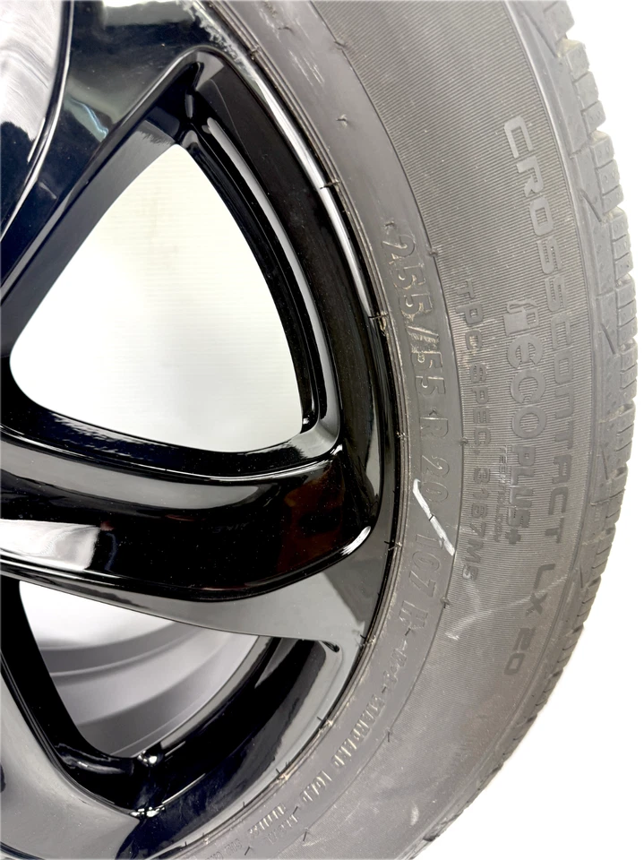 Chevrolet Traverse Enclave GMC Acadia 20" negro brillante llantas llantas neumáticos OEM Foto 4 de 4