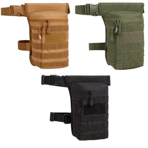 Borsa borsello Marsupio cosciale gambale militare moto uomo 8063 porta  attrezzi | eBay