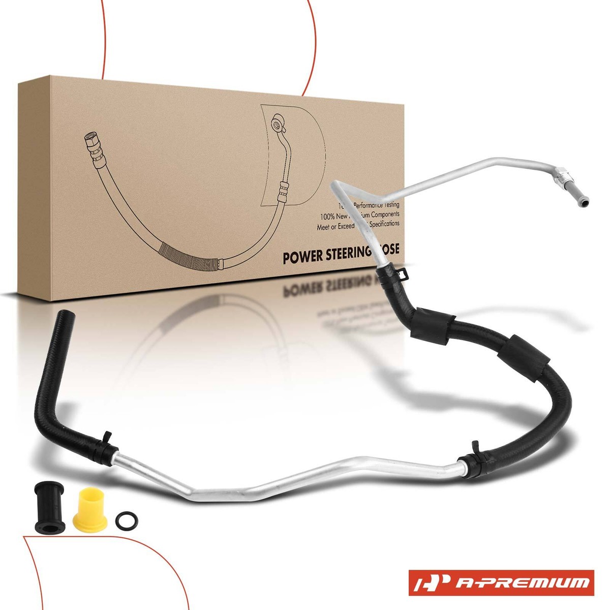 A-Premium Power Steering Pressure Hose Assembly – Compatible With 2003-2006 Kia Sorento V6 3.5L (Tube To Rack) - View #11