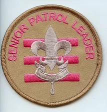 "Senior Patrol Leader" PINK. Honoring girls in Scouting America
