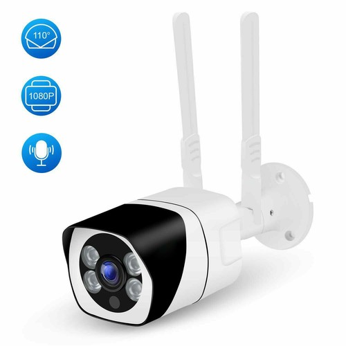 WiFi Outdoor Security Camera 1080P, 110°Wide Angle, Two-Way Audio, Motion Detect - Picture 1 of 6