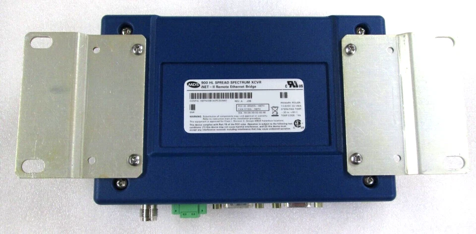 GE MDS iNET II 900 - Puente Ethernet remoto con soportes MTG y conector de alimentación Foto 3 de 3