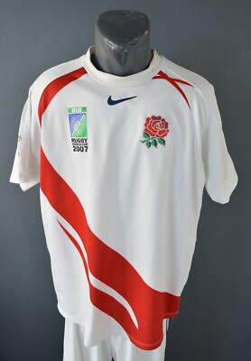 England Rugby Jersey IRB World Cup 2007 Mens Rugby Shirt Size Adult L