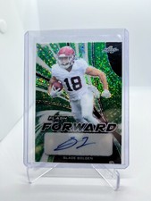 Slade Bolden 2022 Leaf Flash Forward Green Sparkles Autograph RC #6/7 Alabama