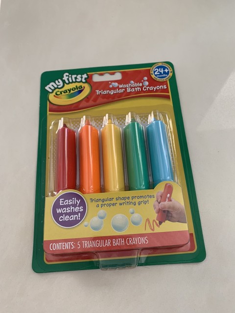 My First Crayola Washable Triangular Bath Crayons 24 months + NEW free