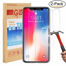  2 Pcs iPhone X Screen Protector, Kany Screen Protector Film Protector Glass For