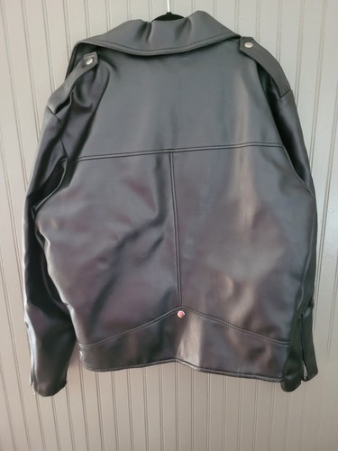 Zayre Menshop Giacca Vintage Uomo Nero Finta Pelle - Foto 17 di 24