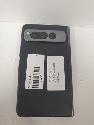Google Pixel Fold 256 Go Noir G9FPL (Désimlocké) Entièrement Fonctionnel DF1540 - Photo 6 sur 7