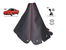 Schaltsack Schaltmanschette Fur Mazda MX5 MK1 1989-1997 Leder Naht Rot
