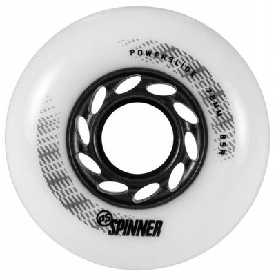 Powerslide Spinner Wheels 72mm 88a Matte White 4 Pack