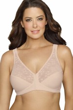 Exquisite Form Fully FRONT CLOSURE Crisscross Back Support Bra 34-46 B C D DD