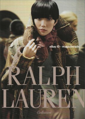 RALPH LAUREN 3-Page Magazine PRINT AD Fall 2009 VALENTINA ZELYAEVA