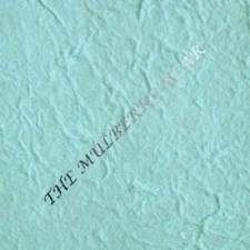 5 Robin's Egg Blue handmade thick Mulberry Paper light aqua Textured invitations