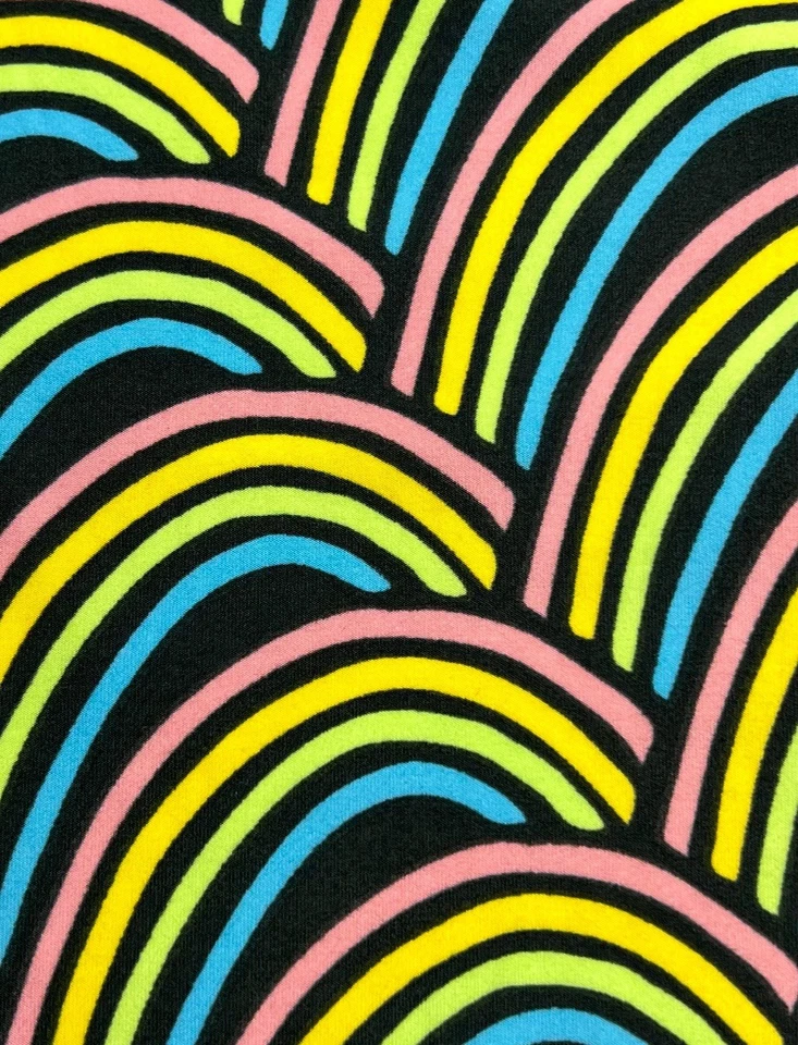 Leggings LuLaRoe TC Alto Curvilíneo Arco Iris Verano Colorido Rayas LGBTQ Orgullo OZ Foto 3 de 4