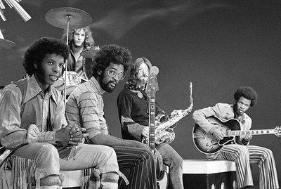 The band Sly the Family Stone at rehearsal for a TV appearance Oct- Old Photo 1
