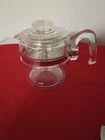Vintage PYREX 7754 2-4 Cup Flame Ware Coffee Percolator Complete Set