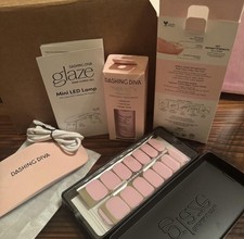 Dashing Diva Glaze LED Semi-Cured Gel Nail Starter Kit + Remover Bundle