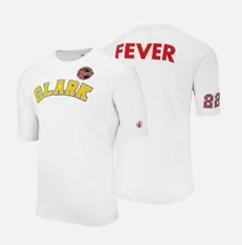 FISLL Men’s Caitlin Clark White Stitched T-Shirt Indiana Fever Size L Large NWT