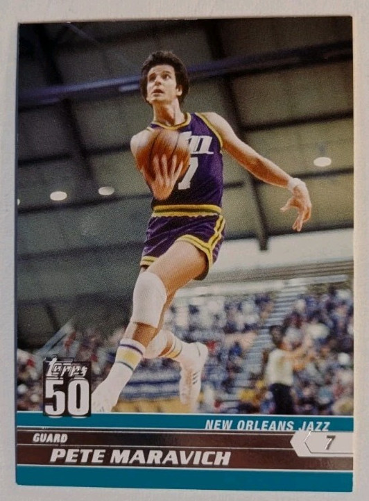 2008 Pete Maravich Topps 50 Promo Card # 50 of 50