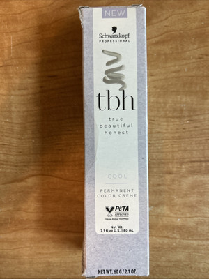 Schwarzkopf tbh True Beautiful Honest Cool Permanent Color Creme 7.16, 2.1 oz