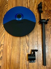 Alesis 10" Blue Cymbal NEW w/10" Arm  1 1/8" Nitro Clamp E-Drums SE 1 Zone