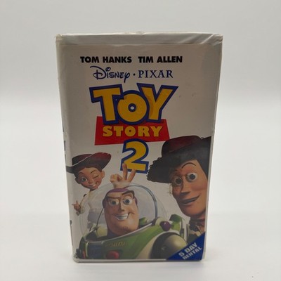 Disney Pixar Toy Story 2 VHS Tape Blockbuster Video Rental Clamshell Case
