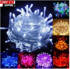 100 LED Fairy String Lights Christmas Tree Wedding Xmas Party Outdoor Home Decor