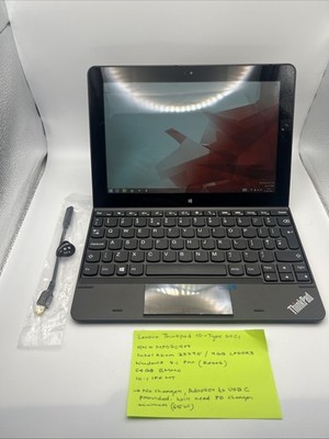 Lenovo ThinkPad 10 (20C1) Atom Z3795 64GB SSD 4GB RAM Win8.1 (ohne Ladegerät)