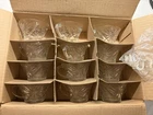 12 Pc Set Vtg Anchor Hocking Retro Star Of David Punch Cups 7 Hooks