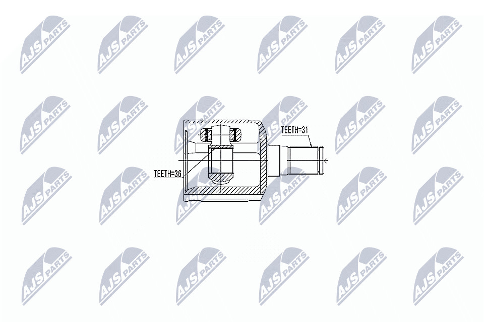 N.T.Y. NPW-MZ-047.NTY Joint Kit, drive shaft for MAZDA