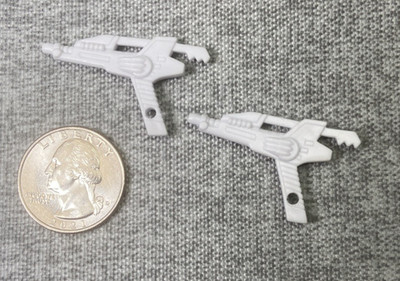 2x Vintage Mighty Morphin Power Rangers Laser Blaster Guns 1993 Accessory